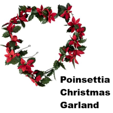 Christmas Poinsettia Garland         